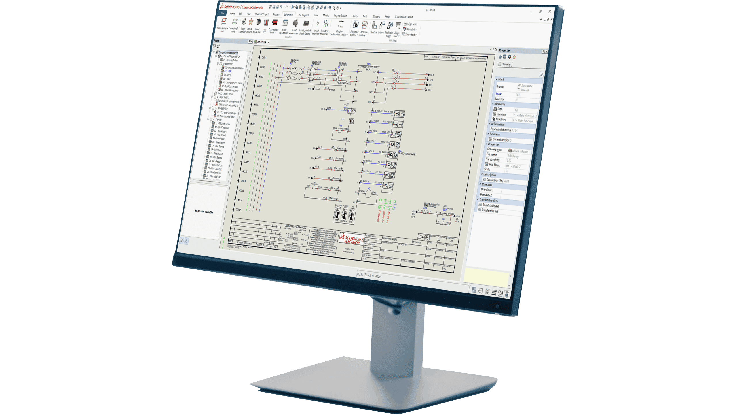 SOLIDWORKS Electrical 2D 电气原理图设计