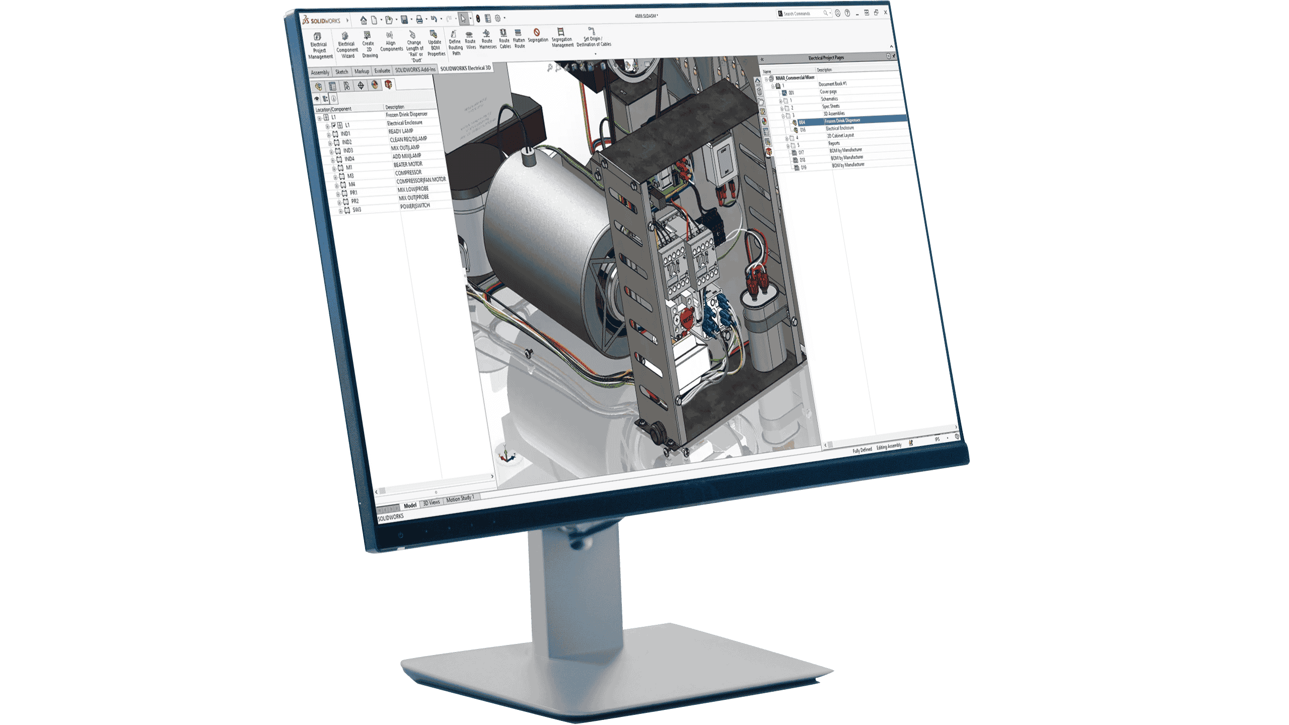 SOLIDWORKS Electrical 3D 三维布线